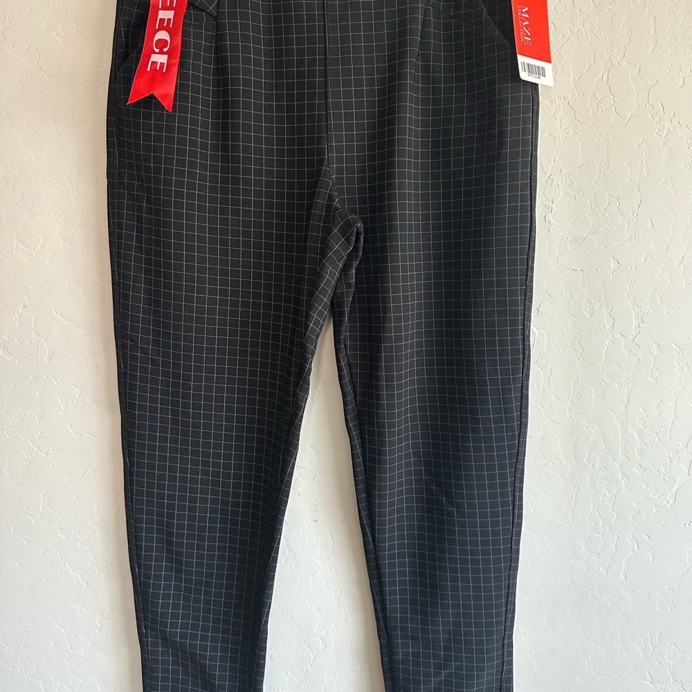 Black Checkered Pants